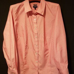 Talbots light red blouse size 16W petite